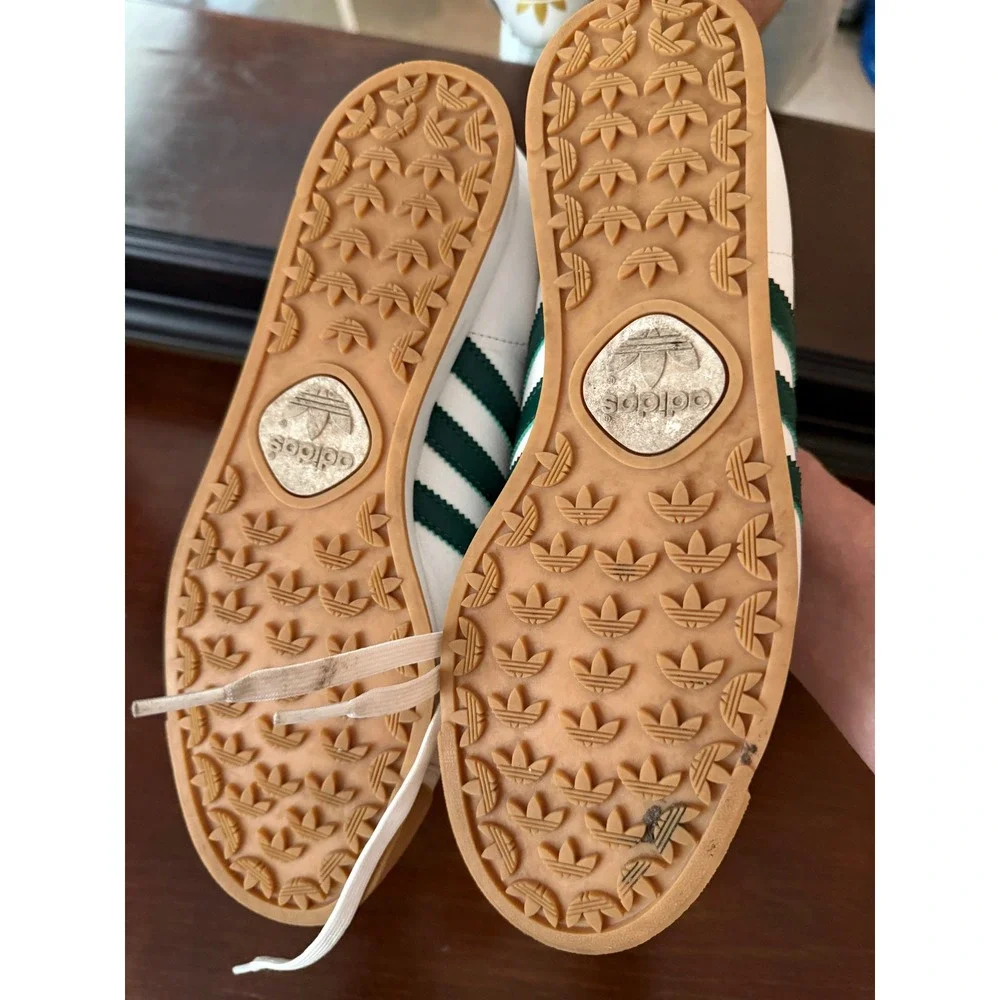 Adidas Samoa Sneakers Mens Size 9 White Green EG6089 Classic Retro Shoes‎